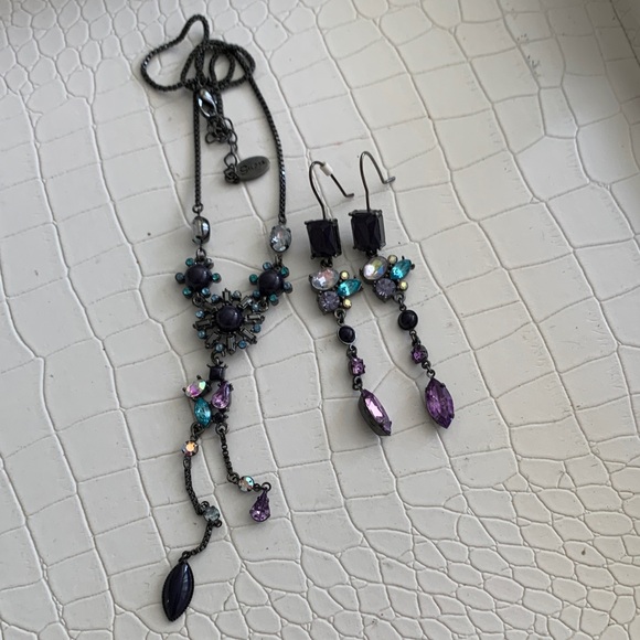 Guess Purple and Blue Necklace Set - Picture 1 of 5